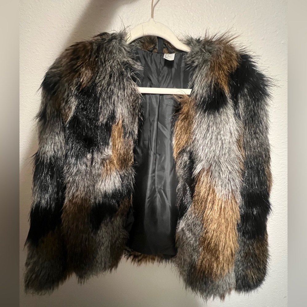Faux fur coat
